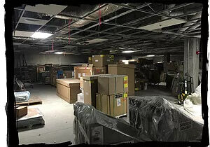 boxes in warehouse