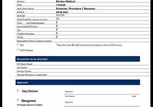 Stahl procurement form