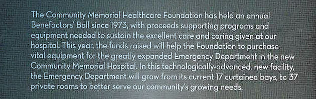 text about benefactors ball