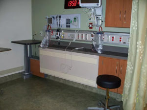 medical equipment in room